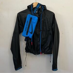 Off White Nike women’s black jacket with bag size XS
